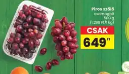 Spar Piros szőlő ajánlat