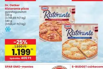 Spar Dr. Oetker Ristorante pizza ajánlat