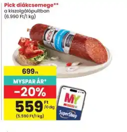 Spar Pick diákcsemege ajánlat
