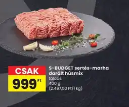 Spar S-BUDGET sertés-marha darált húsmix ajánlat