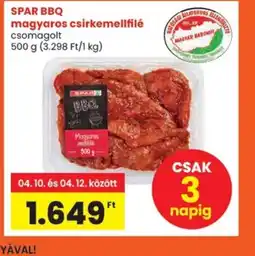 Spar SPAR BBQ csirkemellfilé ajánlat