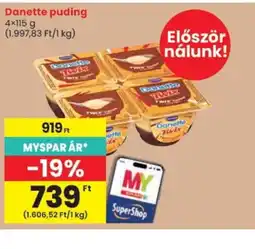 Spar Danette puding ajánlat