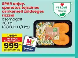 Spar SPAR enjoy. spentos csirkemell rizzsel ajánlat
