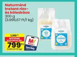Spar Naturmind instant rizs- és köleskása ajánlat