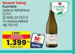 Spar Grand Tokaj Furmint ajánlat