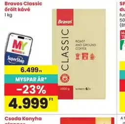 Spar Bravos őrölt kávé ajánlat