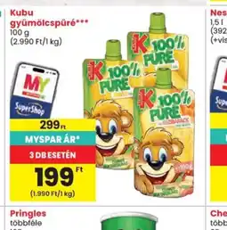Spar Kubu gyümölcspüré ajánlat