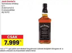 Spar Jack Daniel's Tennessee whiskey ajánlat