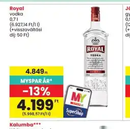 Spar Royal vodka ajánlat