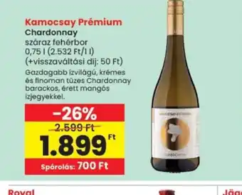 Spar Kamocsay Prémium Chardonnay ajánlat