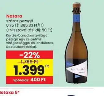 Spar Natara száraz pezsgő ajánlat