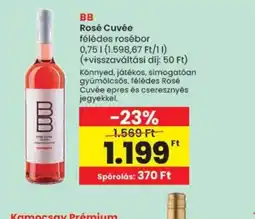 Spar BB Rosé Cuvée ajánlat