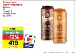 Spar Staropramen sörkülönlegesség ajánlat