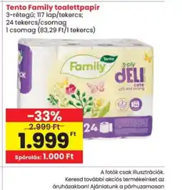 Spar Tento Family toalettpapír ajánlat