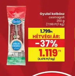 Spar Gyulai kolbász ajánlat
