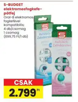 Interspar S-BUDGET elektromosfogkefe-pótejl ajánlat