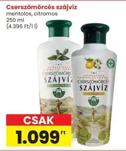 Interspar Cserszömörcés szájvíz ajánlat