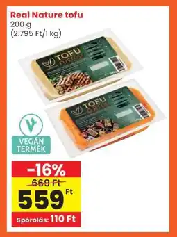 Interspar Real Nature tofu ajánlat