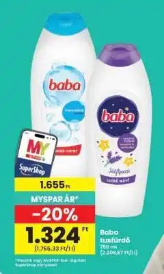 Interspar BABA Tusfürdő ajánlat