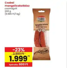 Interspar Csabai mangalicakolbász ajánlat
