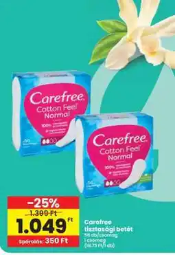 Interspar CAREFREE Tisztasági betét ajánlat