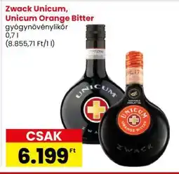 Interspar Zwack Unicum, Unicum Orange Bitter ajánlat