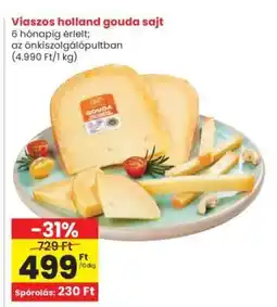 Interspar Viaszos holland gouda sajt ajánlat