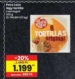 Interspar POCO LOCO LÁGY TORTILLA ajánlat