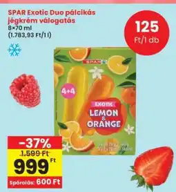 Interspar SPAR Exotic Duo pálcikás jégkrém válogatás ajánlat