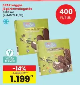 Interspar SPAR veggie jégkrémválogatás ajánlat