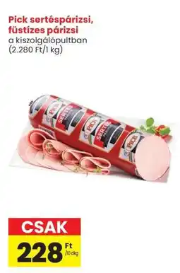 Interspar Pick sertéspárizsi, füstízes párizsi ajánlat