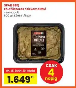 Interspar SPAR BBQ zöldfűszeres csirkemellfilé ajánlat