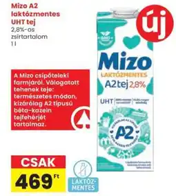 Interspar Mizo A2 laktózmentes UHT tej ajánlat