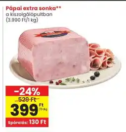 Spar Pápai Extra Sonka ajánlat
