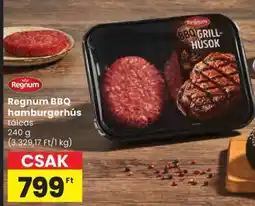 Spar Regnum BBQ hamburgerhús ajánlat