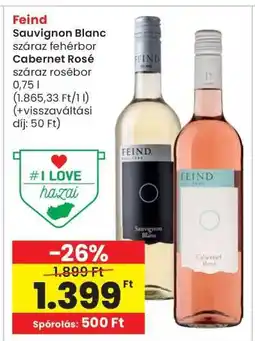 Interspar Feind Sauvignon Blanc / Cabernet Rosé ajánlat