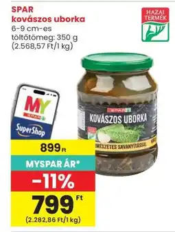 Interspar SPAR kovászos uborka ajánlat