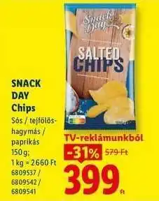 Lidl SNACK DAY Chips ajánlat