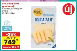 Spar SPAR free from gouda sajt ajánlat