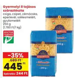 Spar Gyermelyi 8 tojásos száraztészta ajánlat