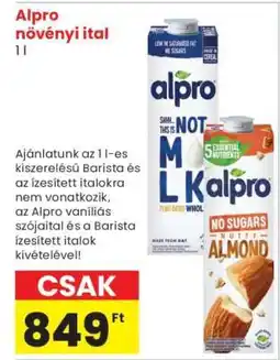 Spar Alpro növényi ital ajánlat