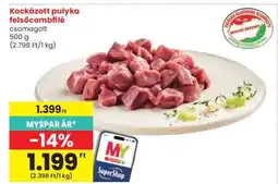 Spar Kockázott pulyka felsőcombfilé ajánlat