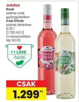 Interspar Juhász Rosé & Irsai Olivér ajánlat