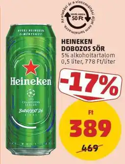 PENNY Heineken Dobozos Sör ajánlat