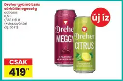 Spar Dreher gyümölcsös sörkülönlegesség ajánlat