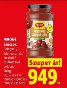 Lidl MAGGI Szószok ajánlat