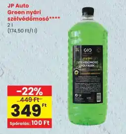 Spar JP Auto Green nyári szélvédőmosó ajánlat