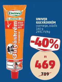 PENNY UNIVER Gulyáskrém ajánlat