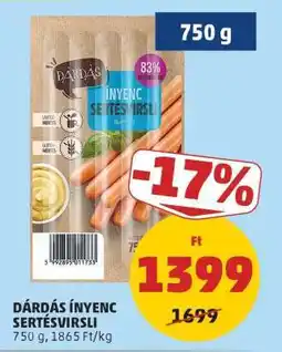 PENNY DÁRDÁS ÍNYENC SERTÉSVIRSLI ajánlat