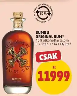 PENNY Bumbu Original rum ajánlat